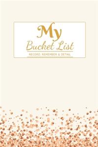 My Bucket List