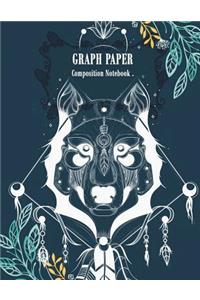 Graph Paper Composition Notebook .: Cute Dog Cover, Blank Quad Ruled, Blank Graph Paper Composition Books 120 Pages 8.5" x 11" Square Grid Paper