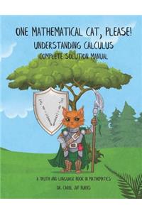 One Mathematical Cat, Please! Understanding Calculus
