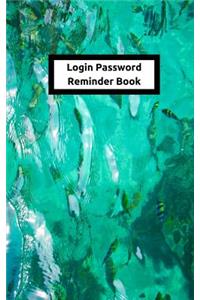 Login Password Reminder Book