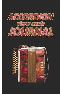 Accordion Player Music Journal