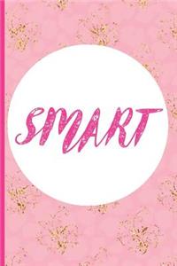 Smart: Blank Lined Notebook Journal Diary Composition Notepad 120 Pages 6x9