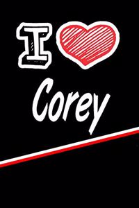 I Love Corey: Blood Sugar Diet Diary Journal Log Featuring 120 Pages 6x9