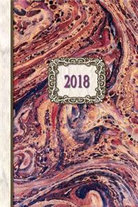 2018 Diary Purple Stone Design