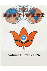 Volume I, 1925-1926