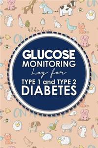 Glucose Monitoring Log for Type 1 and Type 2 Diabetes
