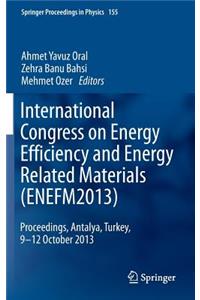 International Congress on Energy Efficiency and Energy Related Materials (Enefm2013)