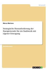 Strategische Herausforderung der Energiewende für ein Stadtwerk mit eigener Erzeugung