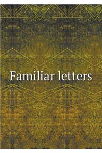 Familiar letters