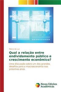 Qual a relação entre endividamento público e crescimento econômico?