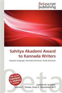Sahitya Akademi Award to Kannada Writers