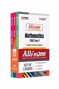 Arihant All In One Mathematics, English Language & Literature,Science, Class 9th Based On Latest NCERT For CBSE Exams 2025 (EditionI)
