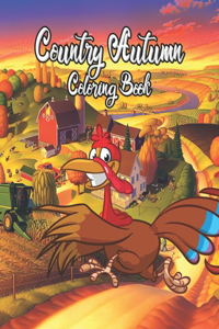 Country Autumn Coloring Book