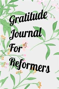 Gratitude Journal For Reformers