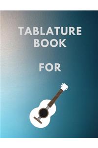 Tablature Book For Guitar