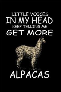 Little Voices In My Head Keep Telling Me Get More Alpacas