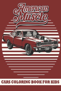 American Muscle cars coloring book for kids