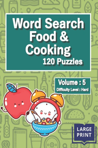Word Search Food And Cooking Puzzles