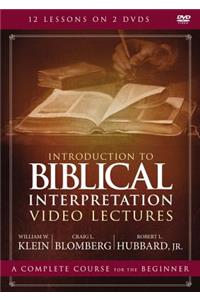 Introduction to Biblical Interpretation Video Lectures