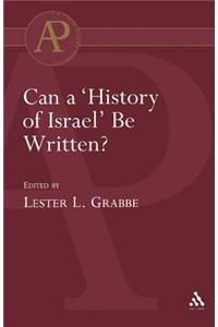 Can a 'History of Israel' Be Written?