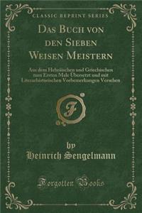 Das Buch Von Den Sieben Weisen Meistern