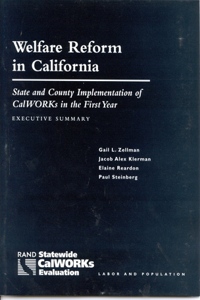 Welfare Reform in California