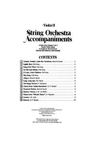 Violin II String Orchestra Accompaniments to Solos from Volumes 1 & 2