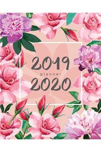 2019-2020 Planner: Weekly and Monthly Planner With Calendar For Organizer and Checklist (July Through June)