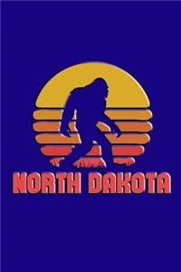 North Dakota: Bigfoot themed journal with names of States in America.