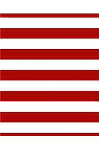 Red White Stripes School Composition Book To Write In