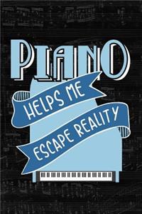 Piano Manuscript Notebook