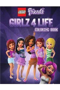 LEGO FRIENDS girls 4 life coloring book