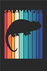 Gift for Animal Lover - Colorful Salamander Diary - Vintage Salamander Notebook - Retro Salamander Journal