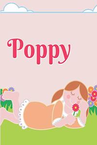 Poppy Personalized Sketchbook Journal Notebook