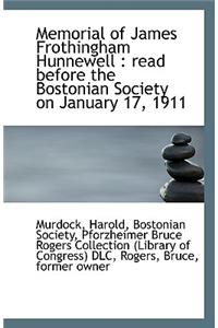 Memorial of James Frothingham Hunnewell
