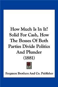 How Much Is In It? Solid For Cash, How The Bosses Of Both Parties Divide Politics And Plunder (1881)