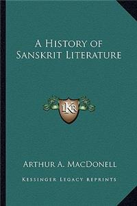 A History of Sanskrit Literature