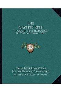 Cryptic Rite