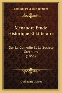 Menandre Etude Historique Et Litteraire