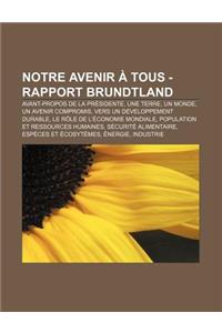 Notre Avenir a Tous - Rapport Brundtland