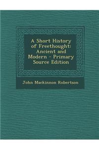 A Short History of Freethought