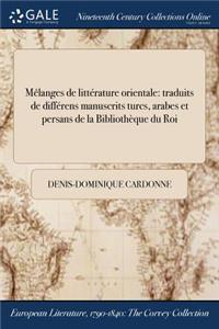 Melanges de Litterature Orientale