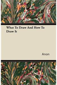 What to Draw and How to Draw It