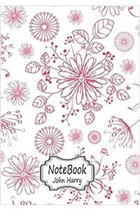 Flora Pattern Notebook: Notebook Journal Diary: 1