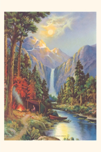 Vintage Journal Camping by a Mountain Stream