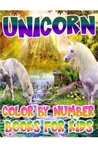 Unicorn Color By Number Books For Kids