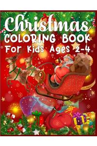 Christmas Coloring Book For Kids Ages 2-4