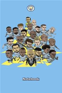 Manchester City Design 11 Notebook For Man City Fans and Lovers