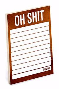 Knock Knock Oh Shit Metallic Sticky Notes