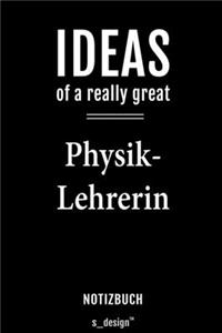 Notizbuch für Physik-Lehrer / Physik-Lehrerin